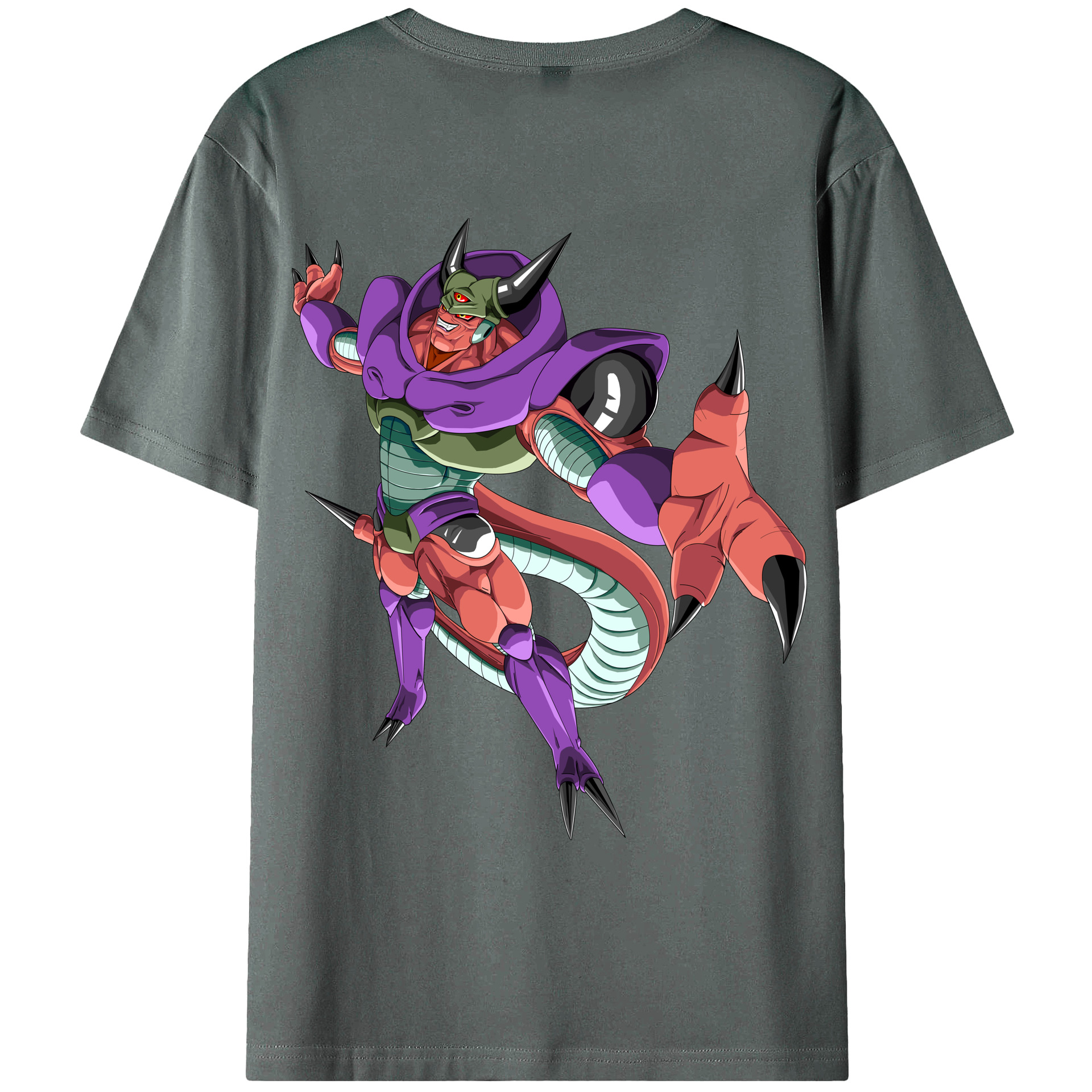 （画像用） ドラゴンボール ジャネンバ DRAGON BALL Janemba 綿100％ メンズ半袖Tシャツ（バックプリント） 通気性